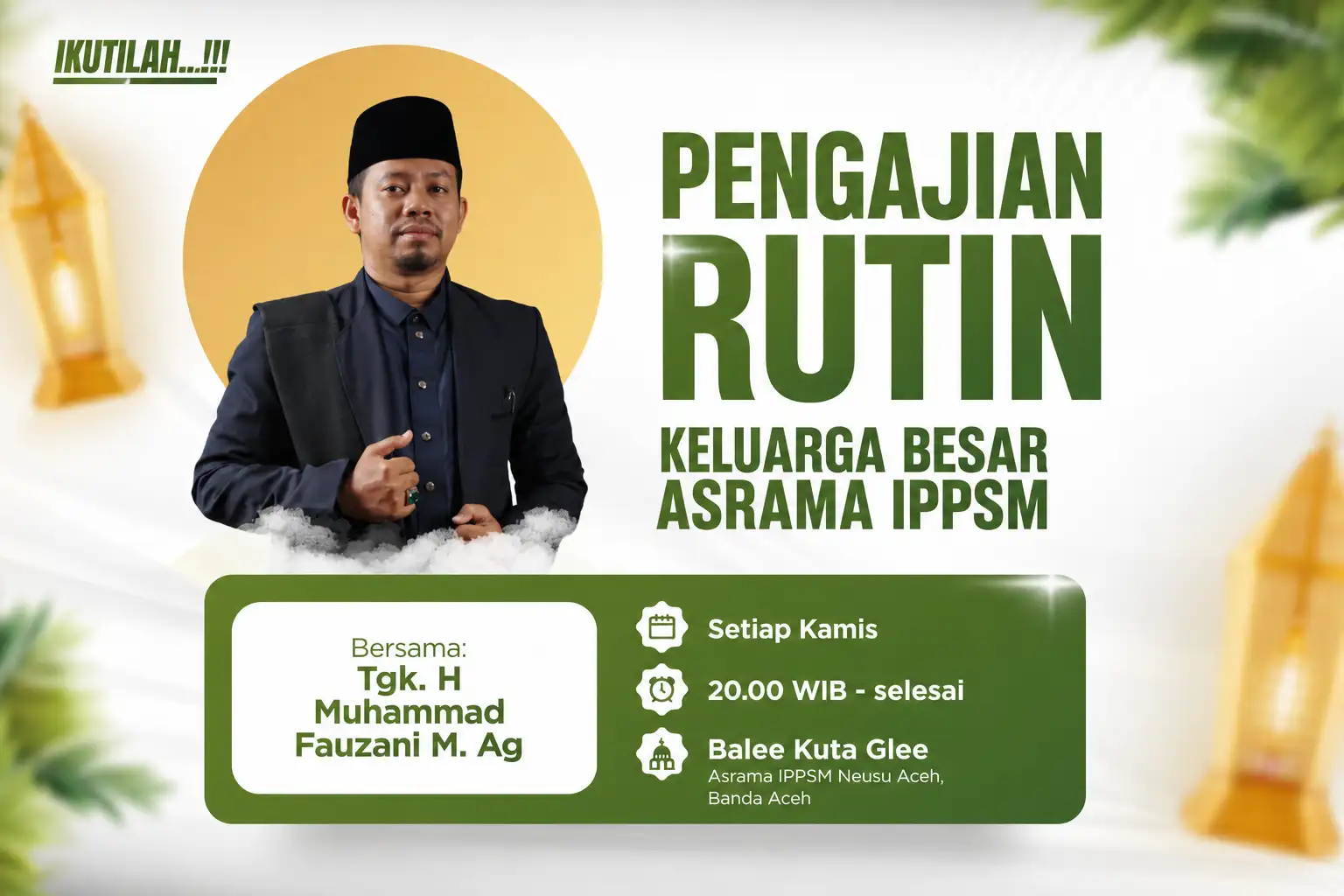 Keluarga Besar Asrama IPPSM Kembali Gelar Pengajian Rutin Setiap Kamis