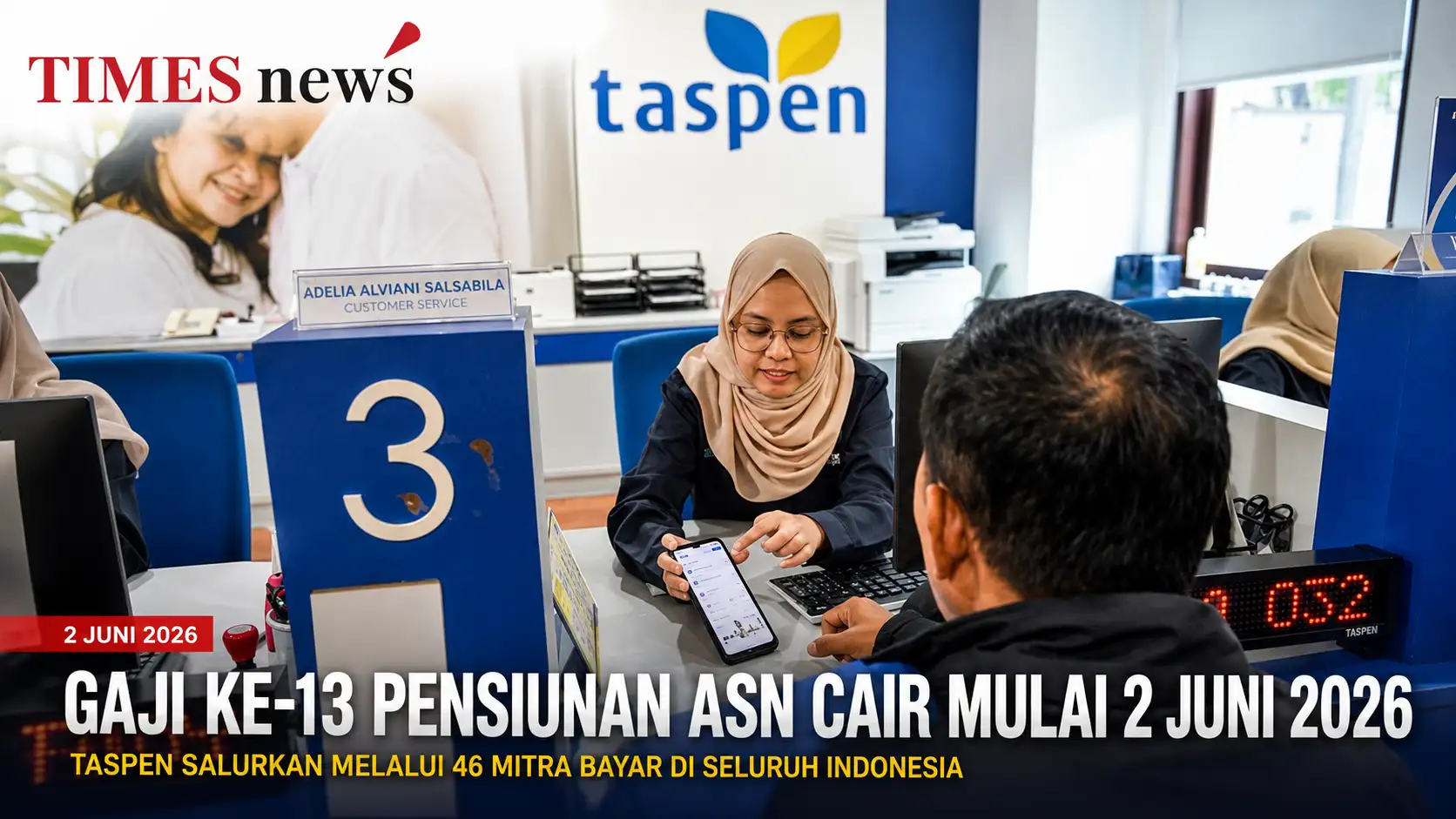 Gaji Ke-13 Pensiunan ASN Cair Mulai 2 Juni 2026, TASPEN: Dibayar Otomatis Tanpa Pengajuan