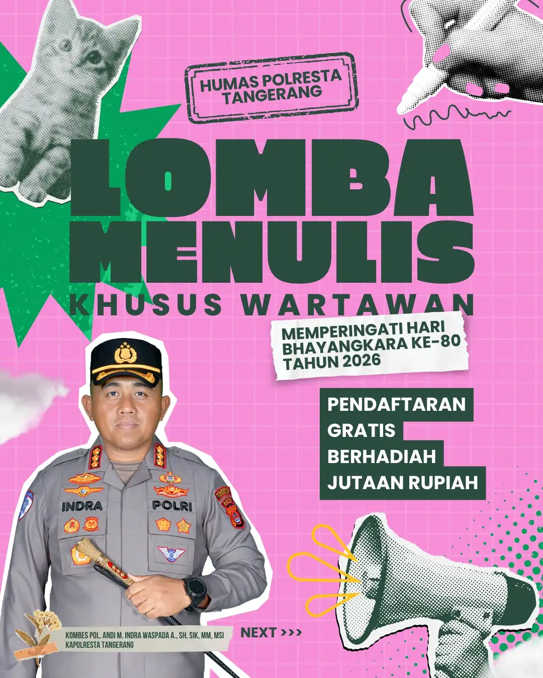 Sambut Hari Bhayangkara ke-80, Polresta Tangerang Gelar Lomba untuk Wartawan Berhadiah Jutaan Rupiah