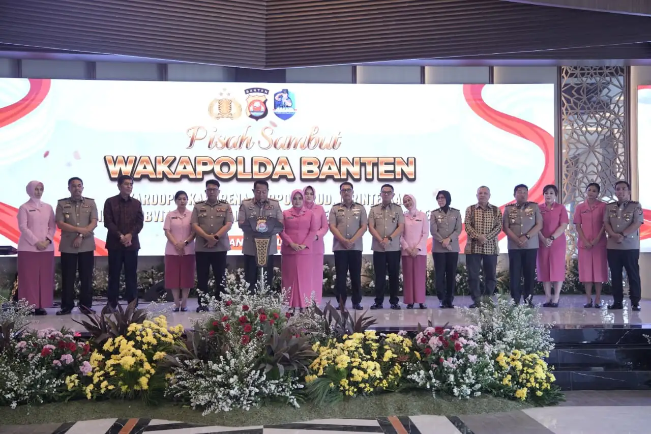 Hadiri Sertijab Wakapolda Banten, Kapolresta Tangerang Komitmen Perkuat Soliditas Jajaran