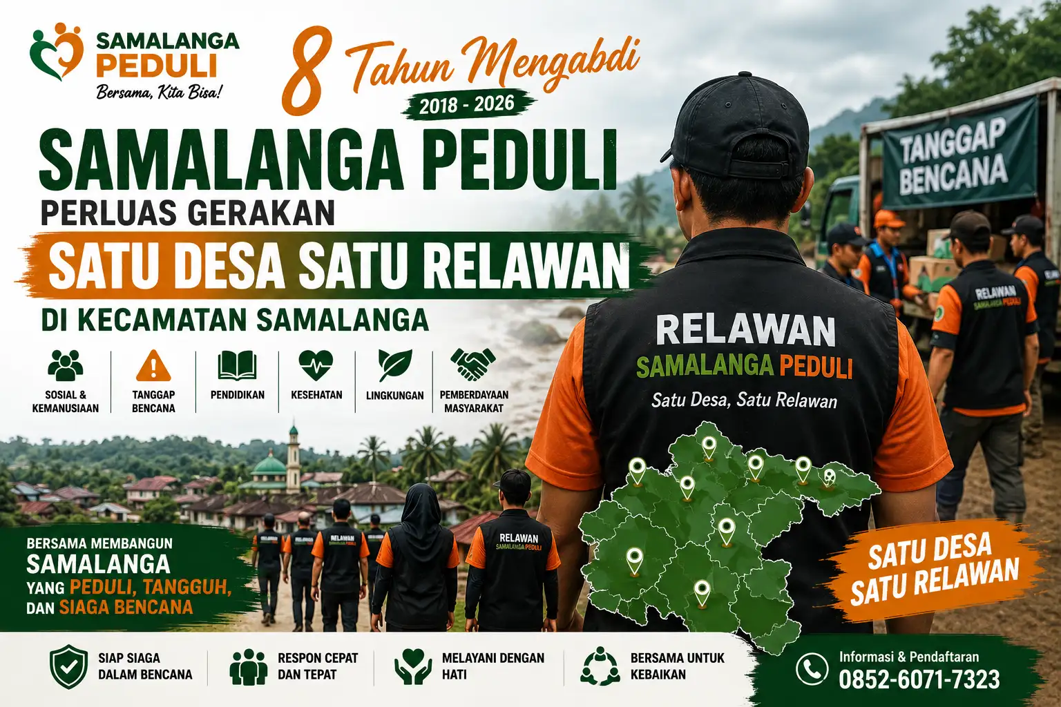 8 Tahun Mengabdi, Samalanga Peduli Luncurkan Program Satu Desa Satu Relawan di Kecamatan Samalanga