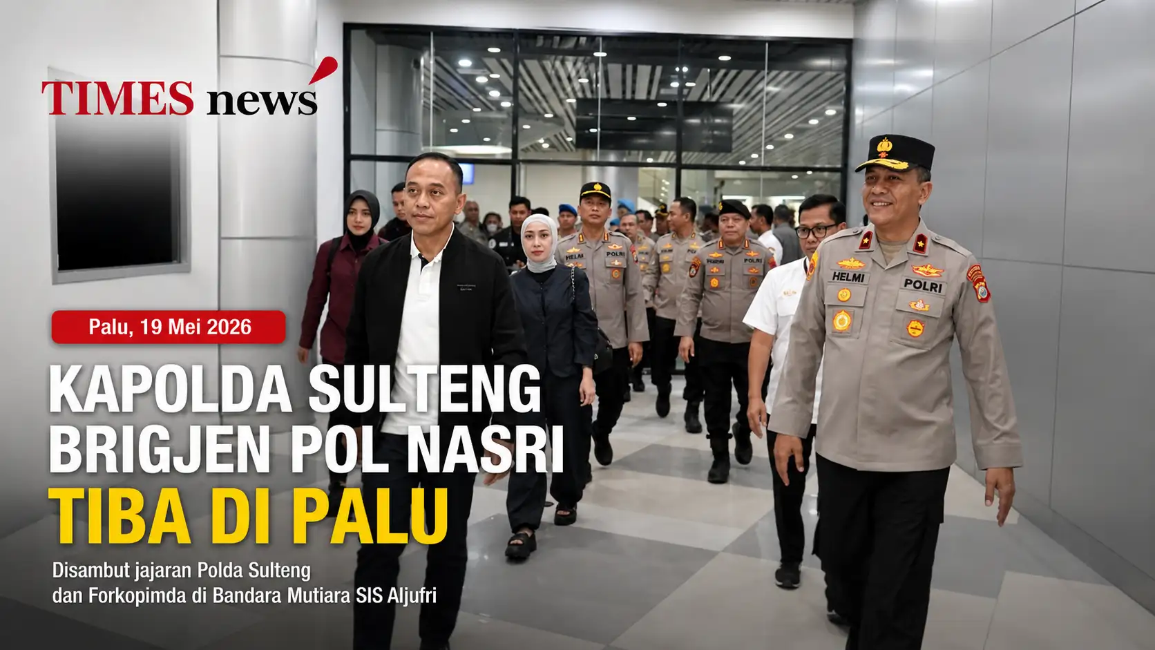 Kapolda Sulteng Baru Brigjen Pol Nasri Tiba di Palu, Disambut Jajaran Polda dan Forkopimda