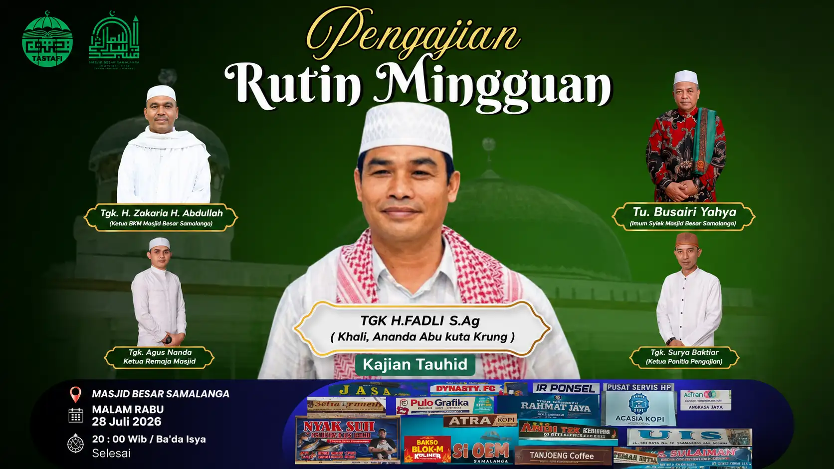Perkuat Akidah Umat, Masjid Besar Samalanga Gelar Kajian Tauhid