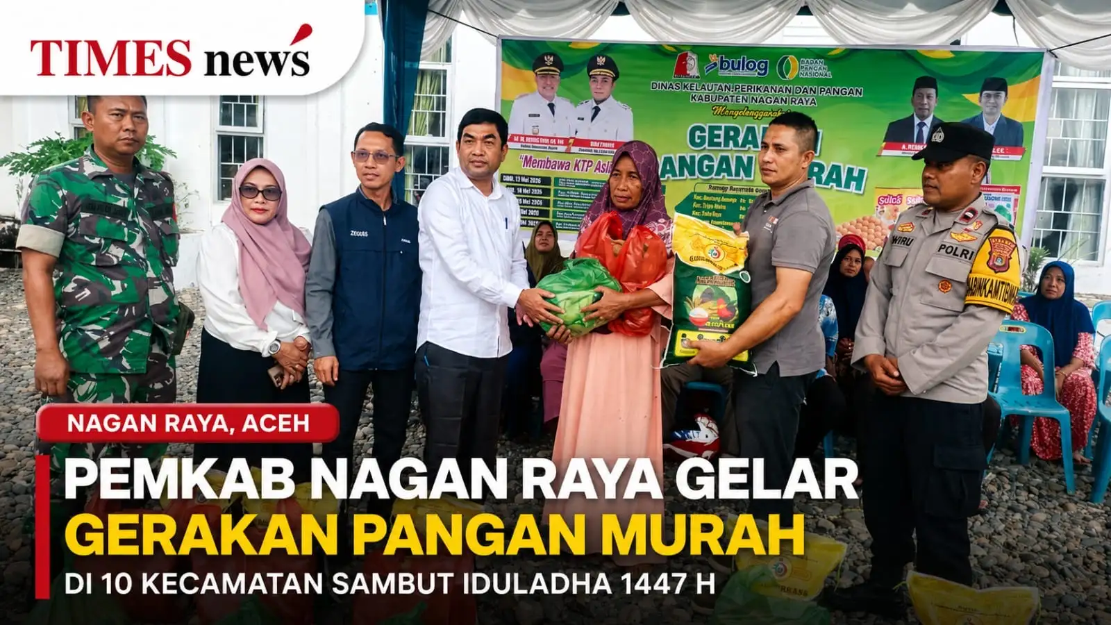 Bantu Warga Hadapi Idul adha, Pemkab Nagan Raya Gelar Operasi Pangan Murah