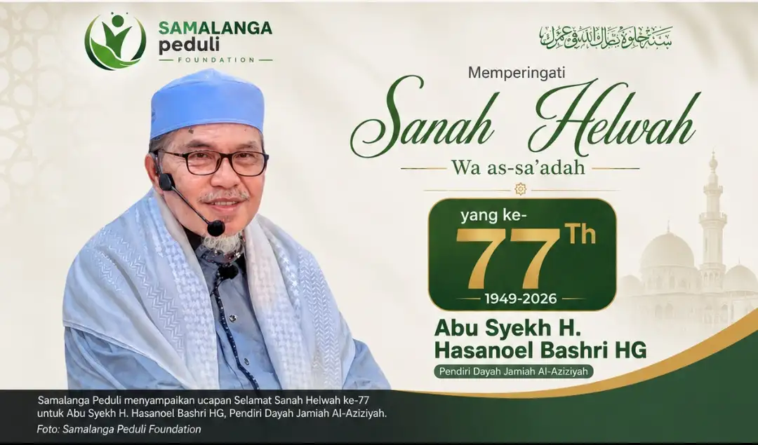 Samalanga Peduli Sampaikan Ucapan Sanah Helwah ke-77 untuk Abu Syekh H. Hasanoel Bashri HG