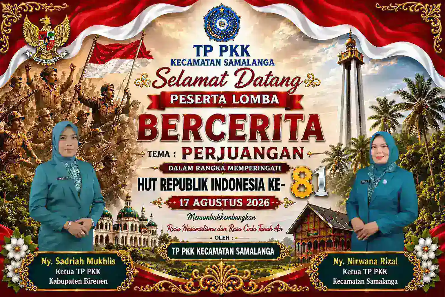 TP PKK Kecamatan Samalanga Gelar Lomba Bercerita, Libatkan Peserta dari 46 Desa