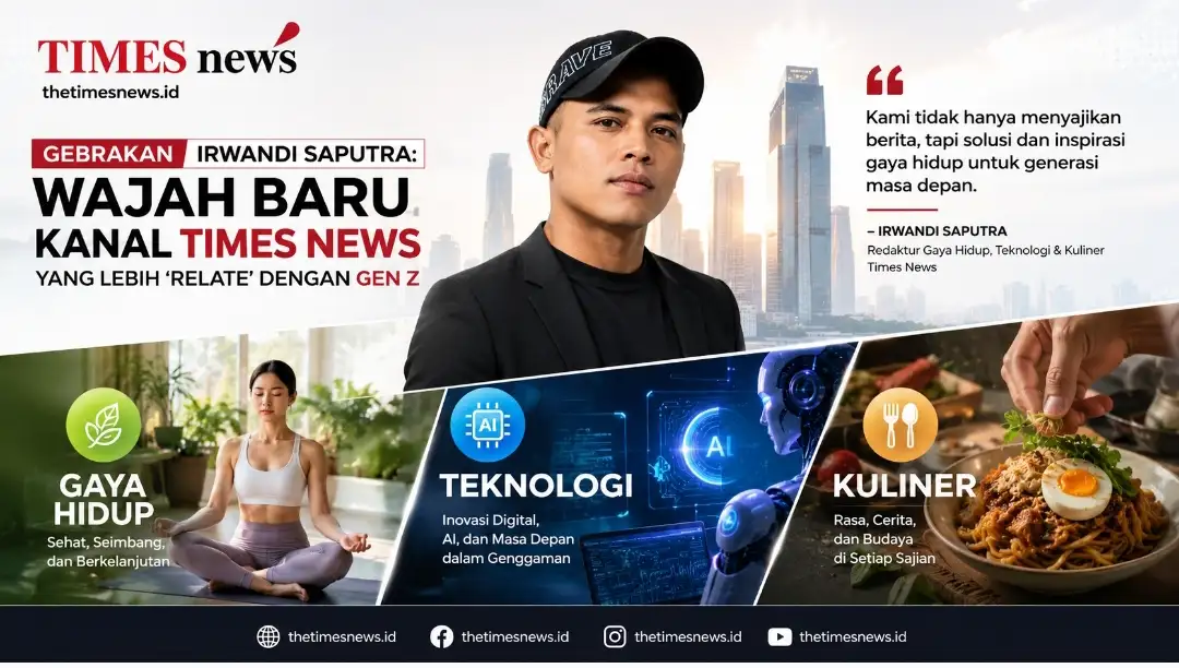 Gebrakan Irwandi Saputra: Wajah Baru Kanal Times News yang Lebih 'Relate' dengan Gen Z