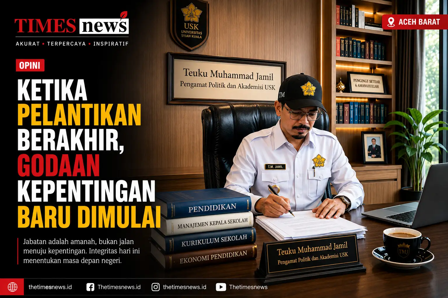 Ketika Pelantikan Berakhir, Godaan Kepentingan Baru Dimulai