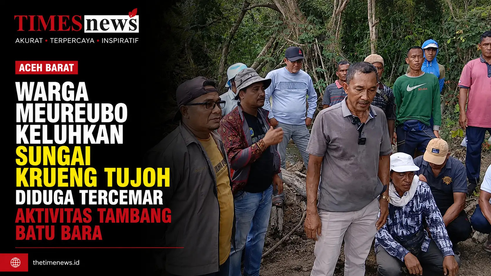 Warga Meureubo Keluhkan Sungai Krueng Tujoh Diduga Tercemar Aktivitas Tambang Batu Bara