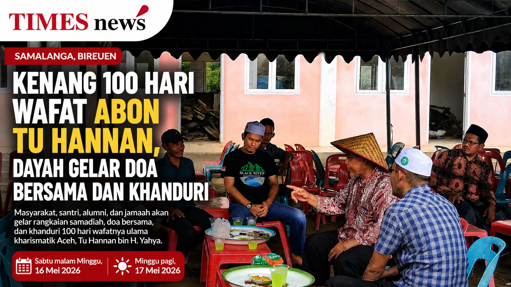 100 Hari Wafat Abon Tu Hannan, Jamaah dan Alumni Bersatu dalam Doa dan Khanduri