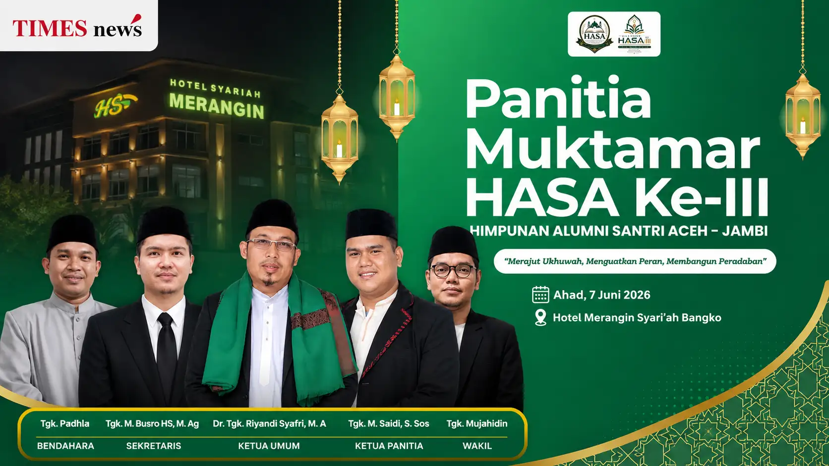 HASA-JA Gelar Muktamar III di Merangin, Bahas Regenerasi Kepemimpinan dan Penguatan Dakwah