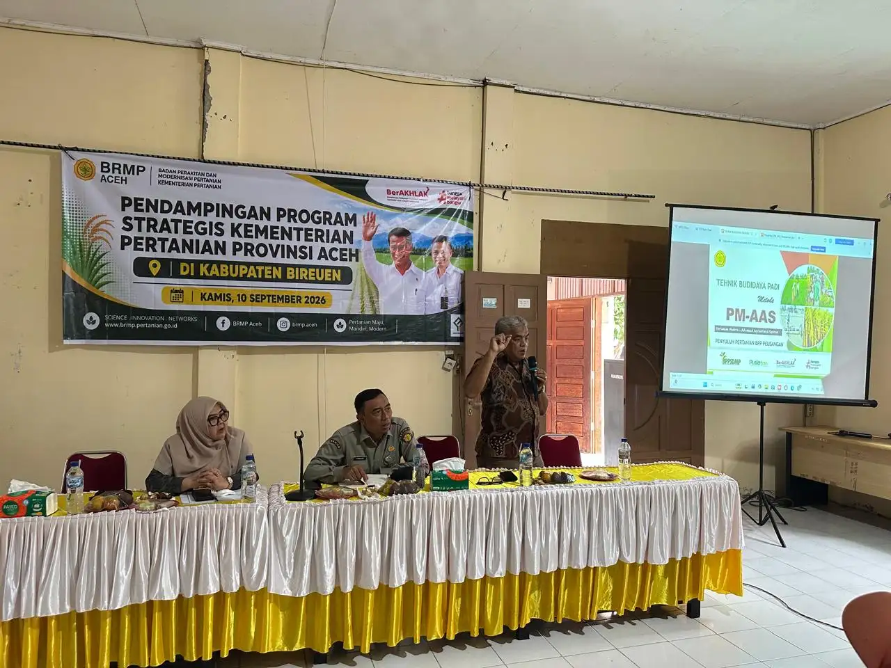 BRMP Aceh( Badan perakitan dan modernisasi pertanian Kementan) kerja sama Distanbun Bireuen Gelar Pendampingan Program Strategis Kementerian Pertanian