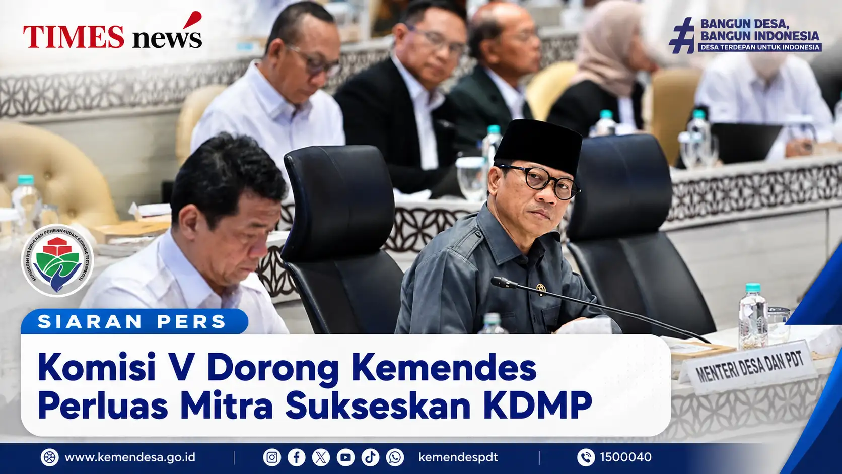 Komisi V DPR RI Dorong Kemendes Perluas Mitra untuk Sukseskan Koperasi Desa Merah Putih