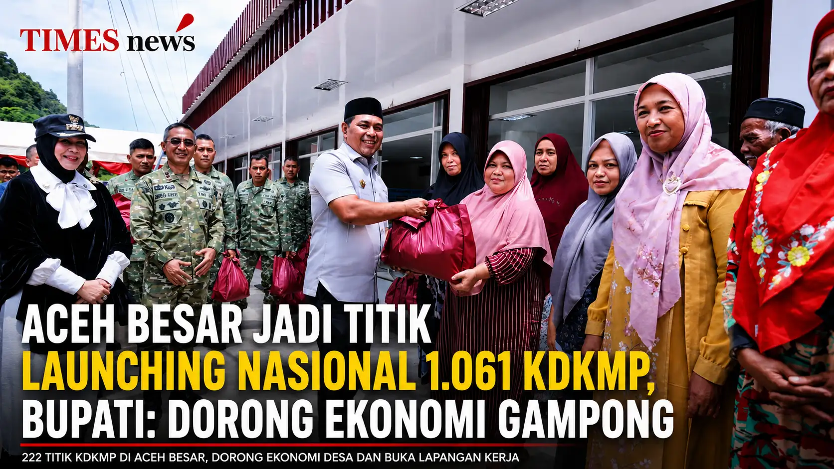 Aceh Besar Jadi Titik Launching Nasional 1.061 KDKMP, Bupati: Dorong Ekonomi Gampong