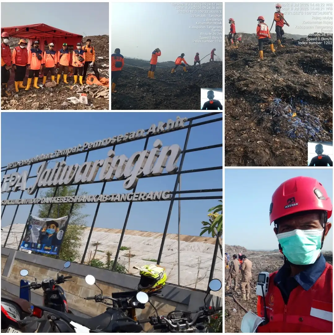 10 Hari Kebakaran TPA Jatiwaringin telah berlalu, Upaya Stabilisasi Lokasi Terus Berlangsung