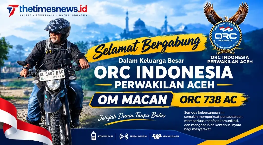 ORC Aceh Kian Solid! Om Macan Bergabung dengan Call Sign ORC 738 AC
