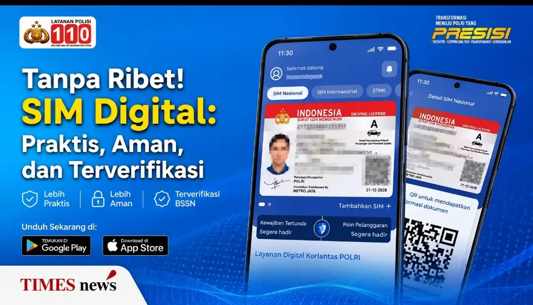 Korlantas Polri Hadirkan SIM Digital, Perpanjangan Kini Bisa Dilakukan Lewat Aplikasi