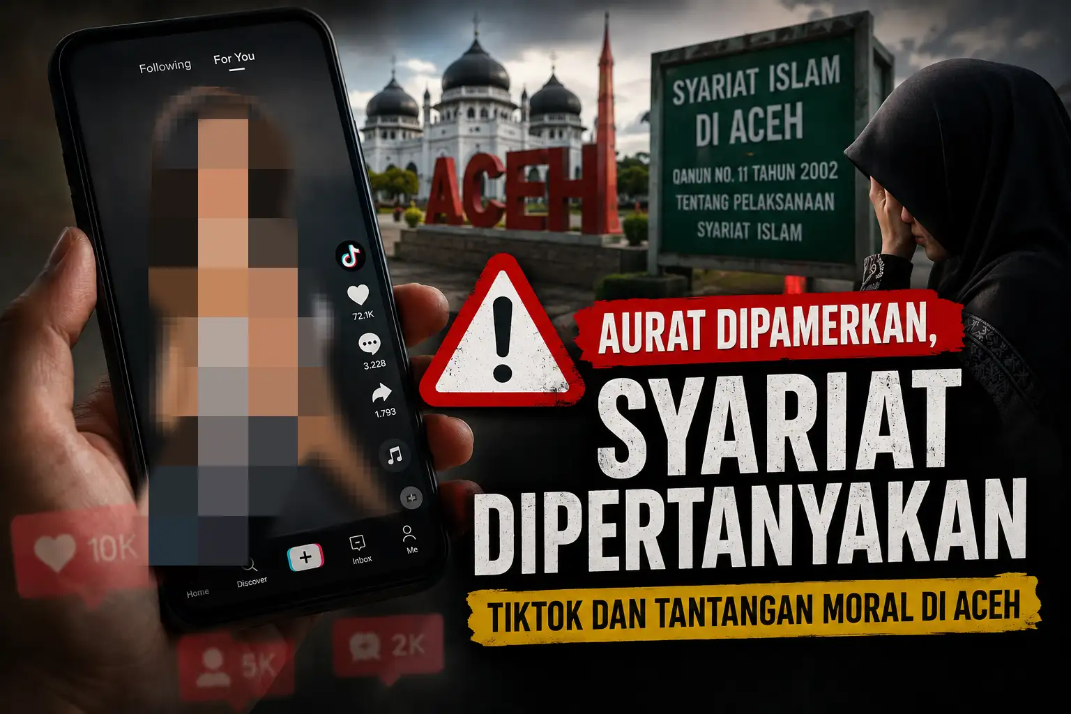 Maraknya Konten Mengumbar Aurat di TikTok, Tantangan Syariat Islam di Aceh