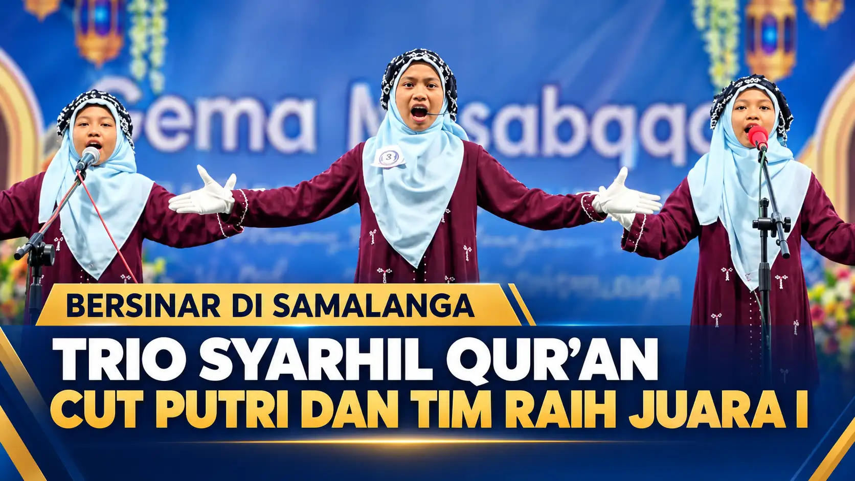 Bersinar di Samalanga, Trio Syarhil Qur’an Cut Putri dan Tim Raih Juara I