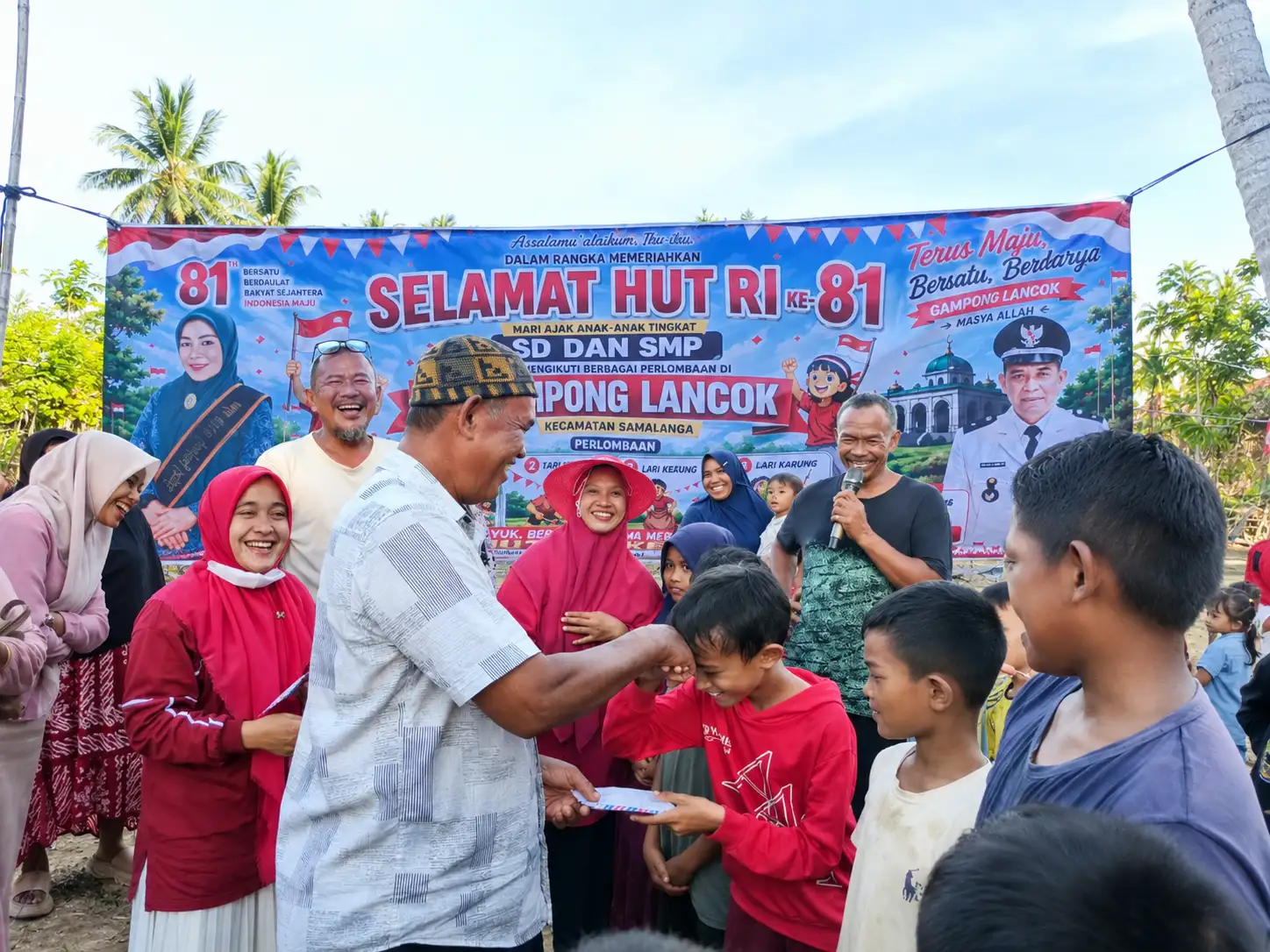 Keuchik Muhyiddin Semarakkan HUT RI ke-81, Gampong Lancok Gelar Aneka Lomba Anak
